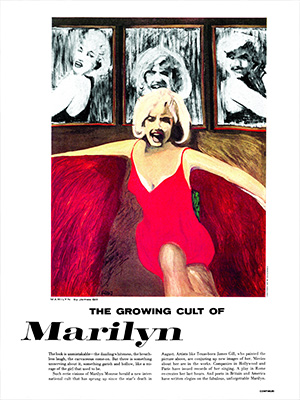 Marilyn Triptych Life Magazine James Francis Gill Premium Modern Art