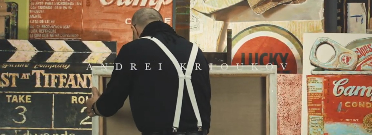 Andrei Krioukov Premium MOdern Art Banner Videobutton