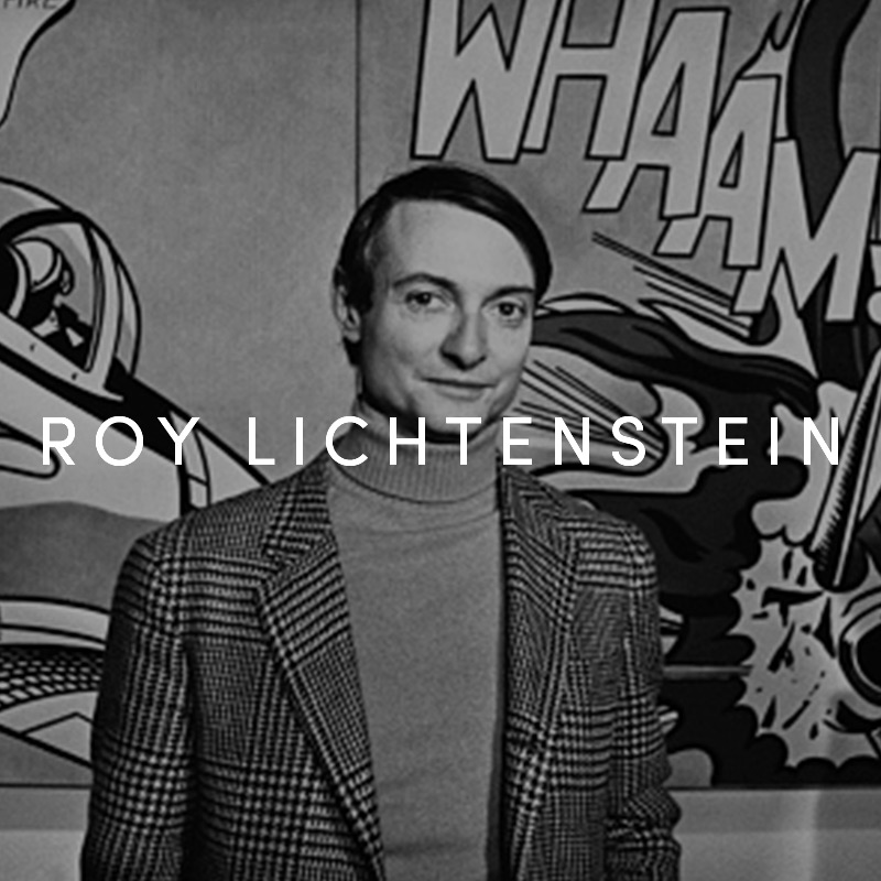 Roy Lichtenstein Artist Premium Modern Art button